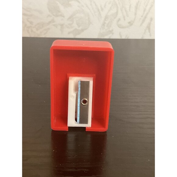 Vintage Disney Mickey Mouse Pencil Sharpener - Red & White - Desktop Stationery - Picture 2 of 2